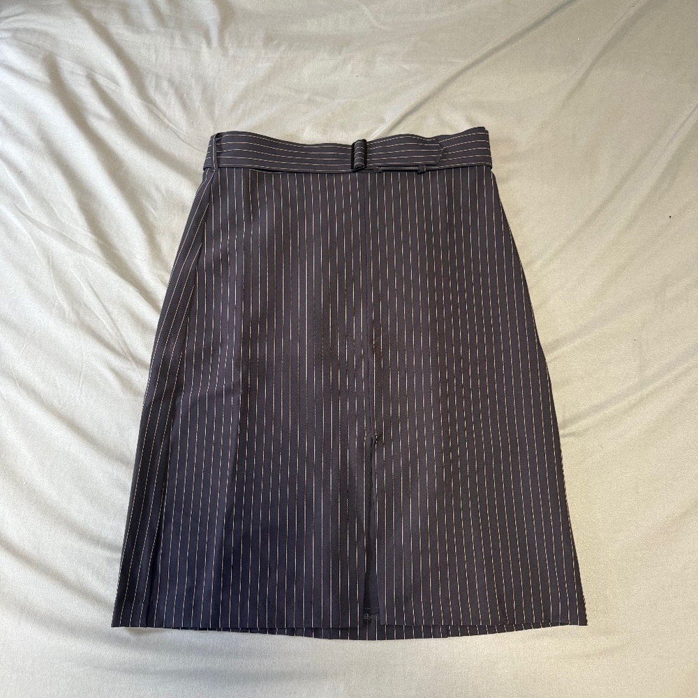 Banana Republic Pencil Knee Length Pinstripe Skirt